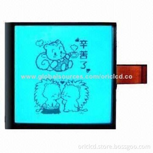 Graphic LCD Display with 160 x105 Pixels, 53.6x35mm Viewing Area, Outline Size of 61x44.5x4.6mm